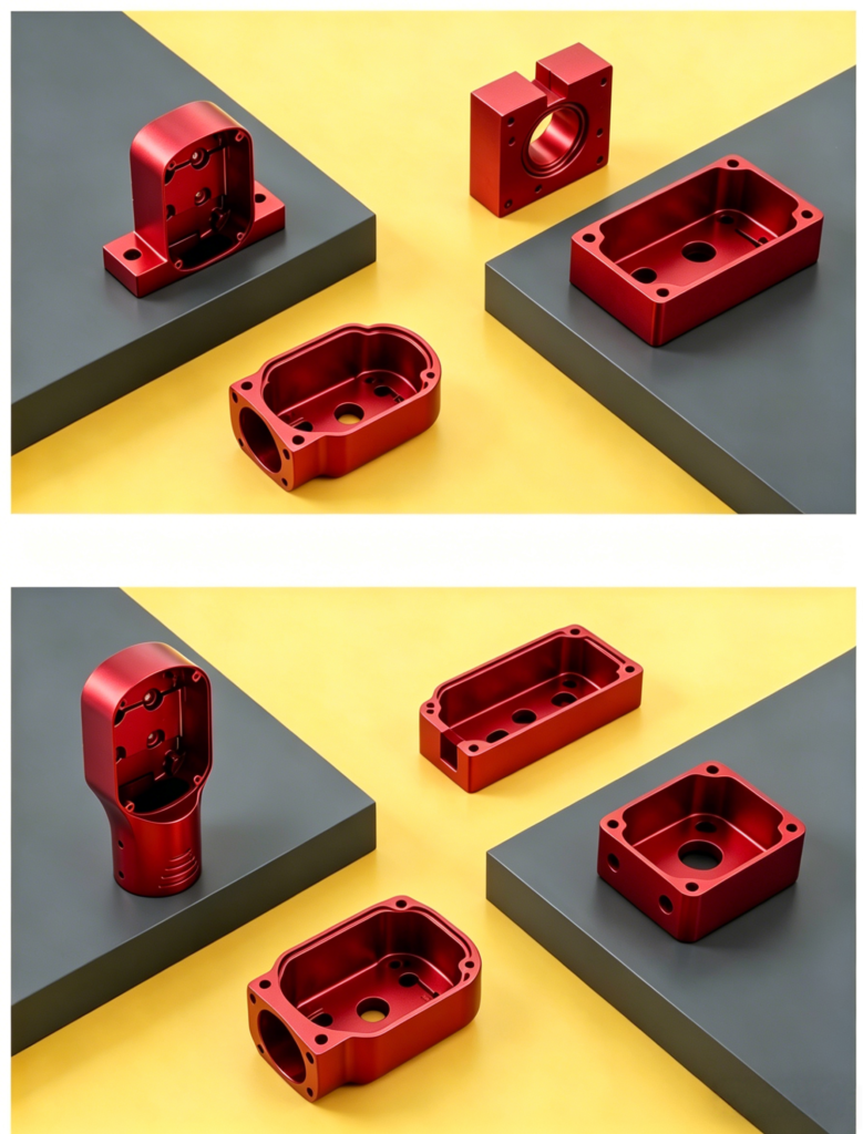 Precision CNC machined aluminum Motor Housing Parts for electric motor assembly