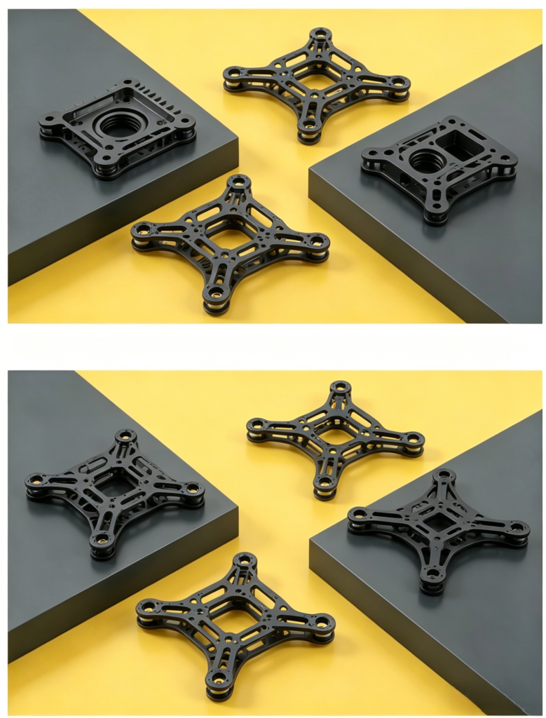 CNC machined drone frames for UAV