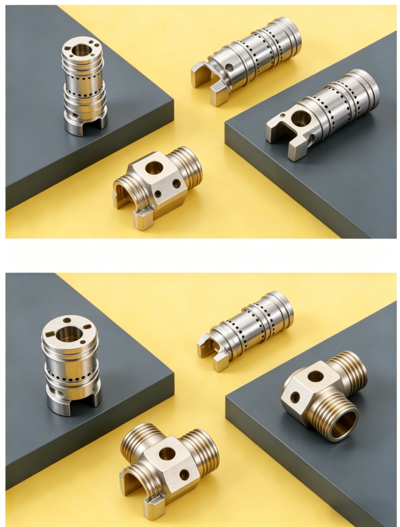 Machined shaft installed in industrial mechanical assembly