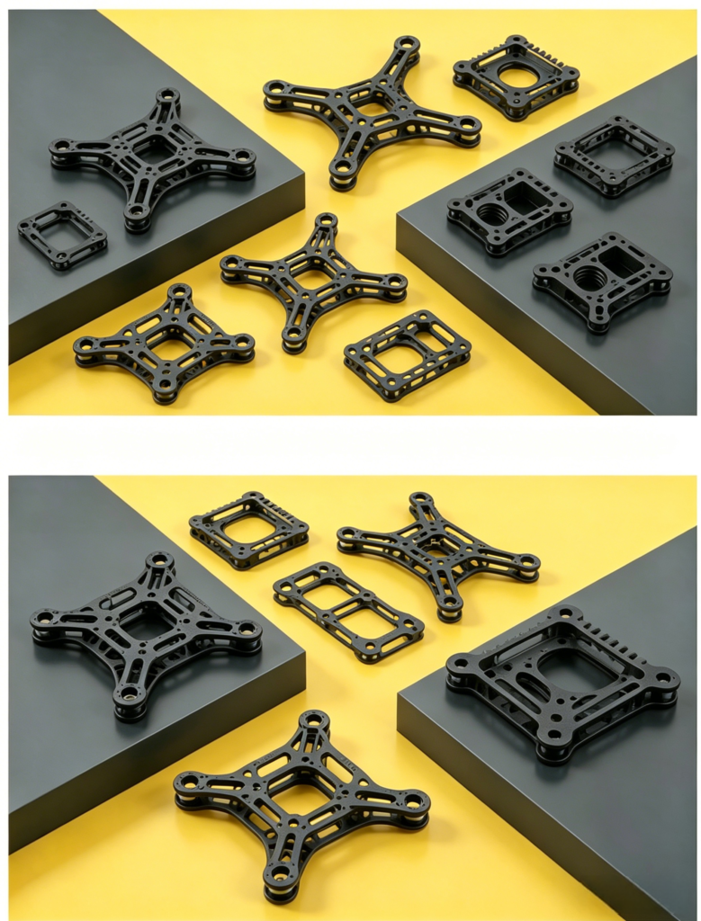 lightweight carbon fiber drone frame parts for racing drones