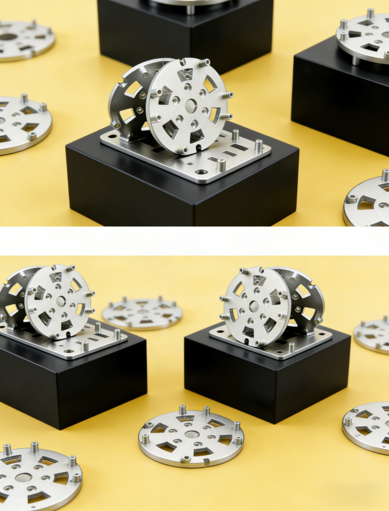 CNC machined aluminum outboard motor mount plate with anodized finish