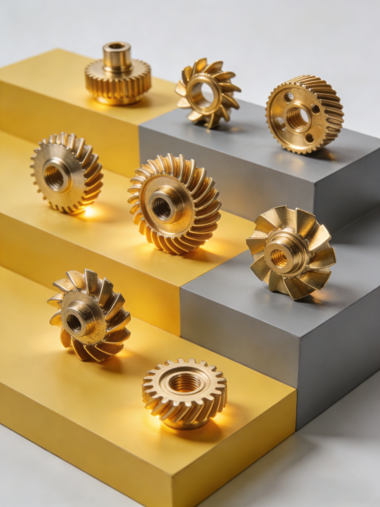 High-precision CNC machined C37700 brass impellers for water pumps with corrosion resistance and tight tolerance