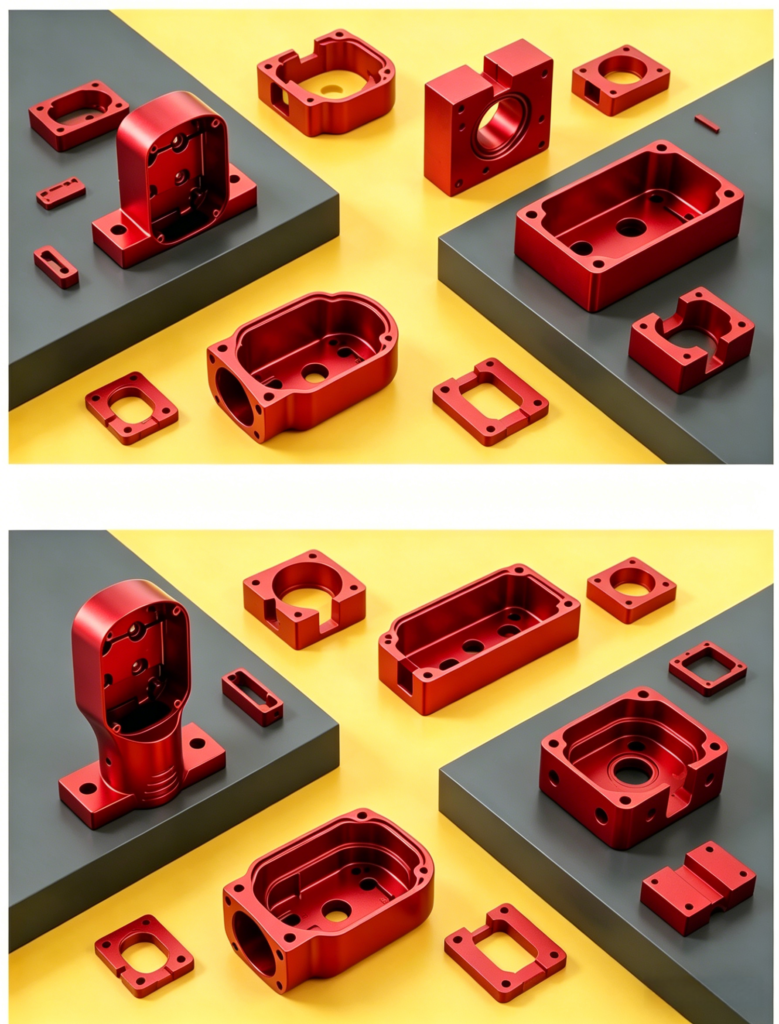 Precision CNC machined aluminum Motor Housing Parts for electric motor assembly