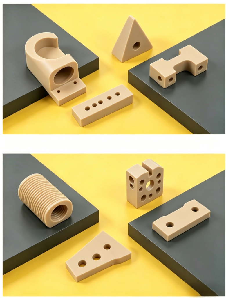Precision CNC machining of PEEK components