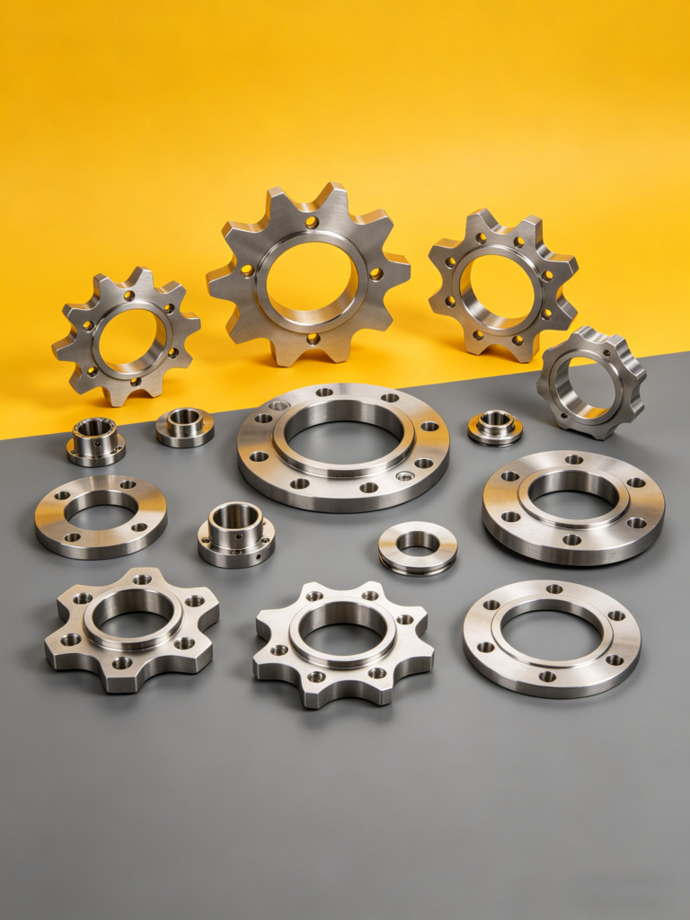 CNC machining process for custom machined flanges in industrial manufacturing
