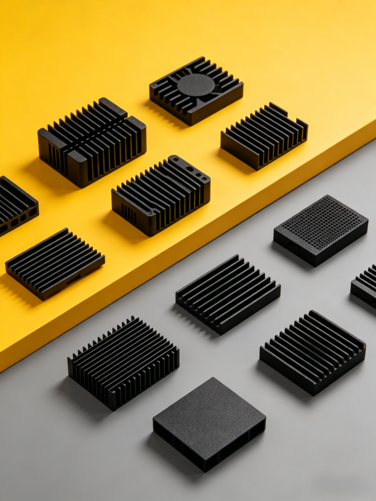 Precision CNC machined heat sink in electronics