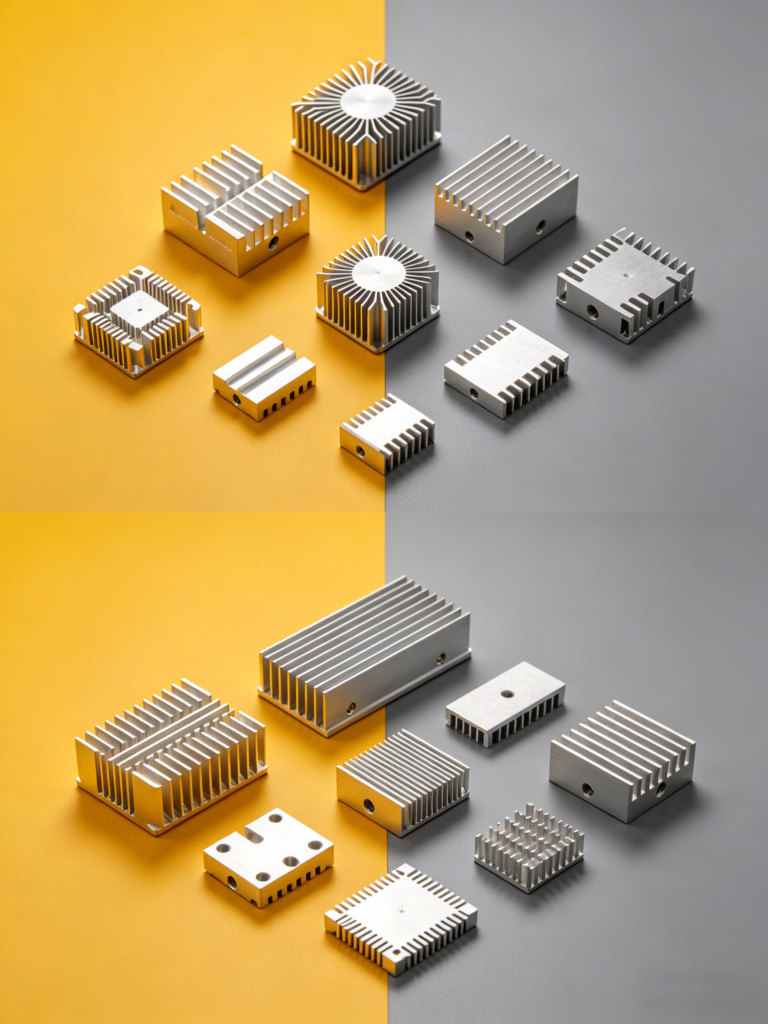 Precision CNC machined heat sink in electronics