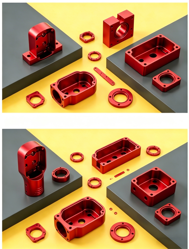 Anodized Motor Housing Parts surface detail with corrosion resistant finish and smooth machining texture