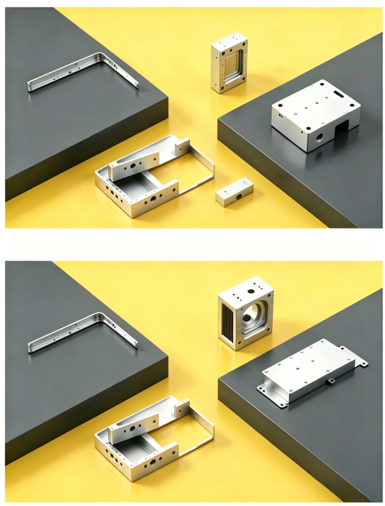 Custom engineered extruded aluminum electronics enclosure for electronic systems.