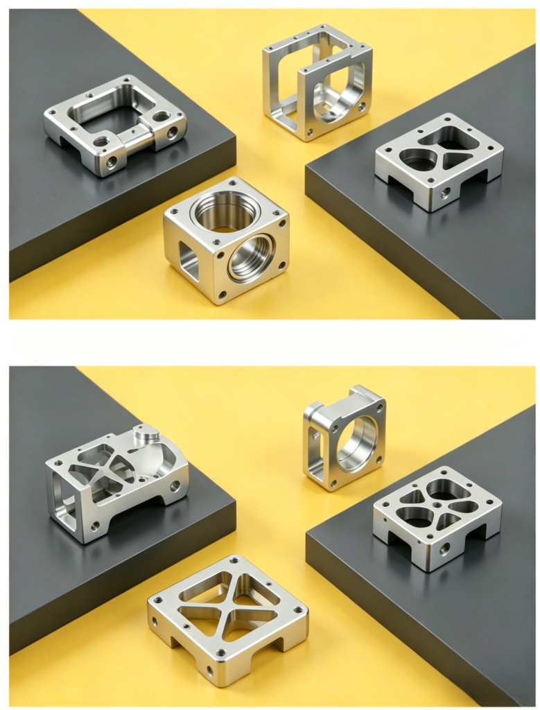 7075 aluminum CNC machined frame support bracket for industrial applications