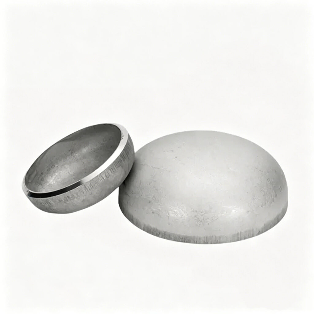 Polished stainless steel pipe end caps pipe closure fittings