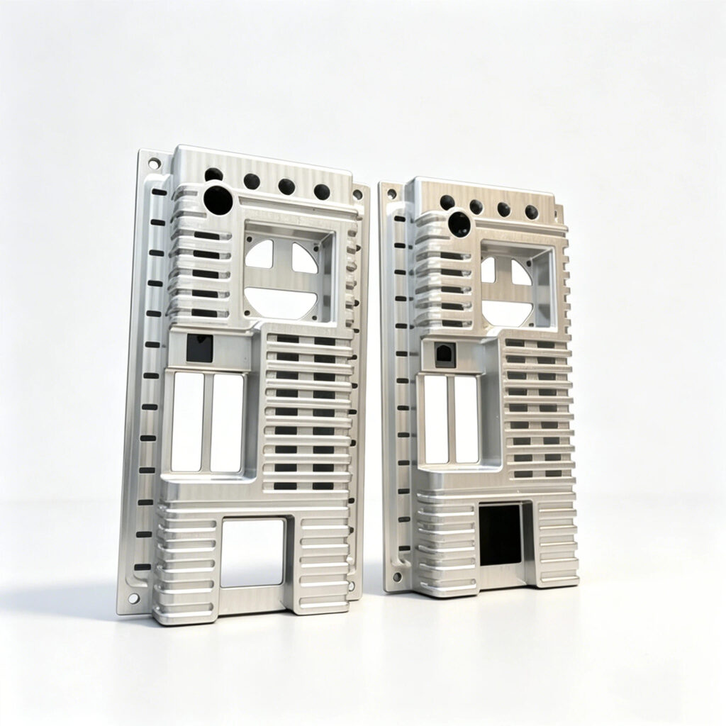 CNC machined enclosure for industrial electronic housing