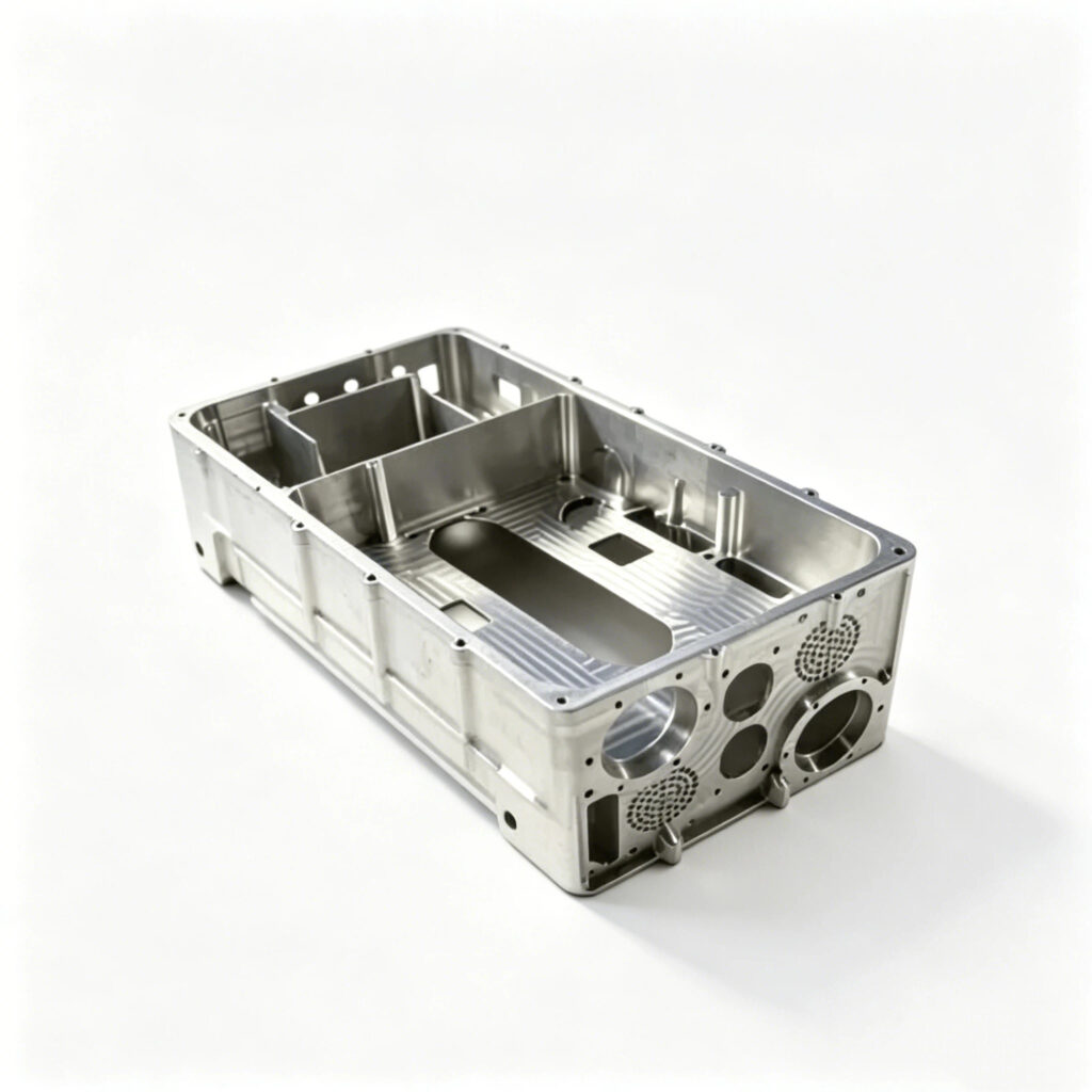Custom CNC machined enclosure with anodized aluminum surface