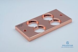CNC Machining T2 Copper Power Outlet Plate For Modern Homes Reliable Conductivity - CNC Machining Services - cncmachiningm...