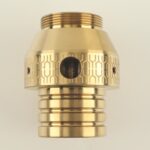 CNC Machined Superior C36000 Brass Threaded Pipe Fitting Adapter with Nickel Plating for Fluid Systems - CNC Turning Servi...