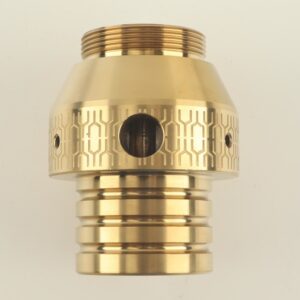 CNC Machined Superior C36000 Brass Threaded Pipe Fitting Adapter with Nickel Plating for Fluid Systems - CNC Turning Servi...