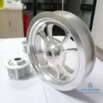 Sandblasted Aluminum Wheel Hub Cap with Black Hard Anodizing for Long-Term Protection - CNC Machining Services - cncmachin...