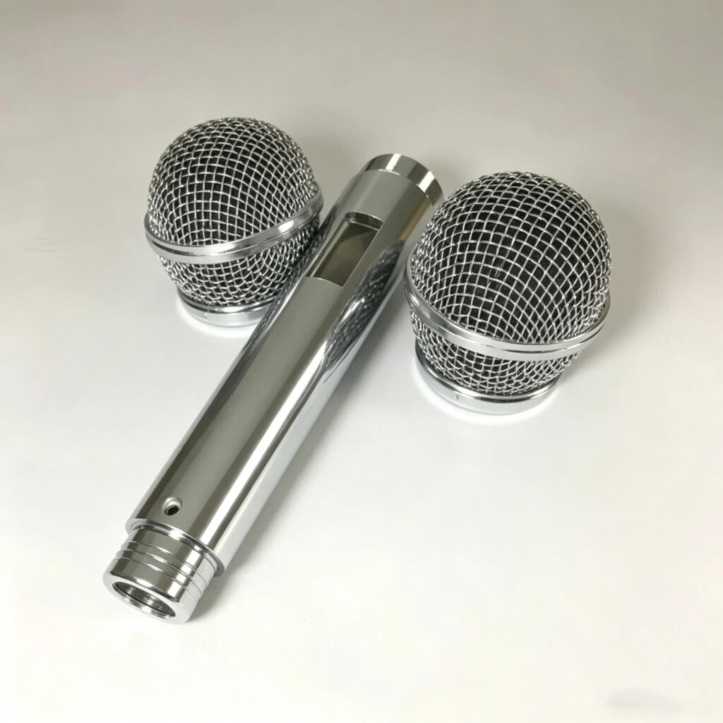 High Reliable 360° Microphone Housing with Precision Mesh Grille - CNC Turning Service - cncmachiningmilling.com