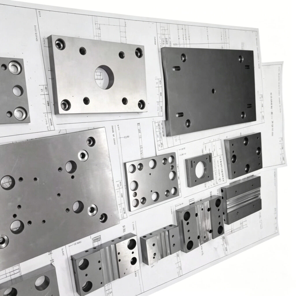 Rigid Flat Fixture Plates Anti Warp Extremely High Damping Modular Tooling System Cast Iron Stress Relieving - CNC Milling...