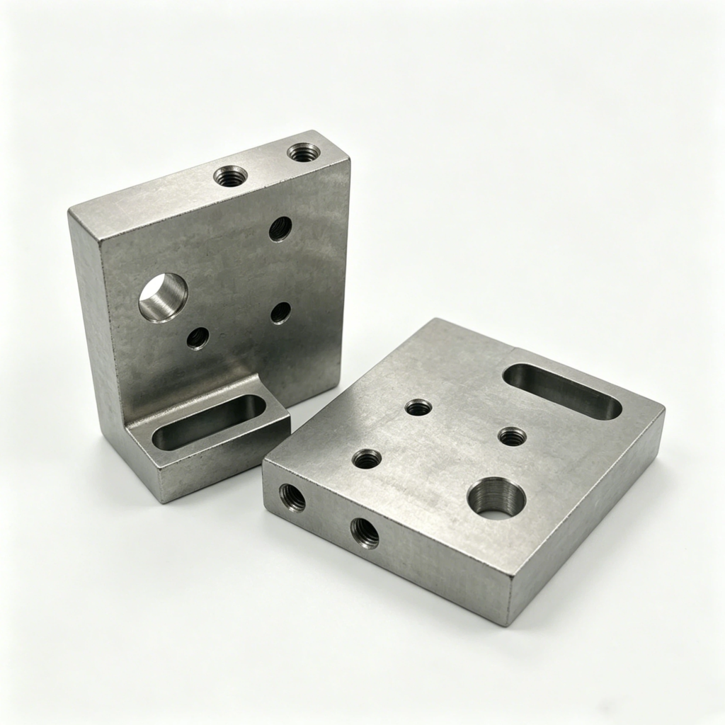 Angle Mounting Bracket with Accurate 5/16″ Thick Steel Frames for Electrical Enclosures - CNC Milling Service - cncm...