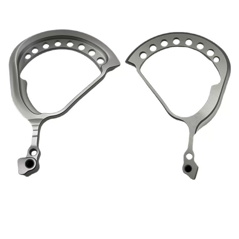 TC4 Arc-shaped Adjustable Linkage Arm Matte Passivated Finish for Robotics and Automation Systems - CNC Machining Services...