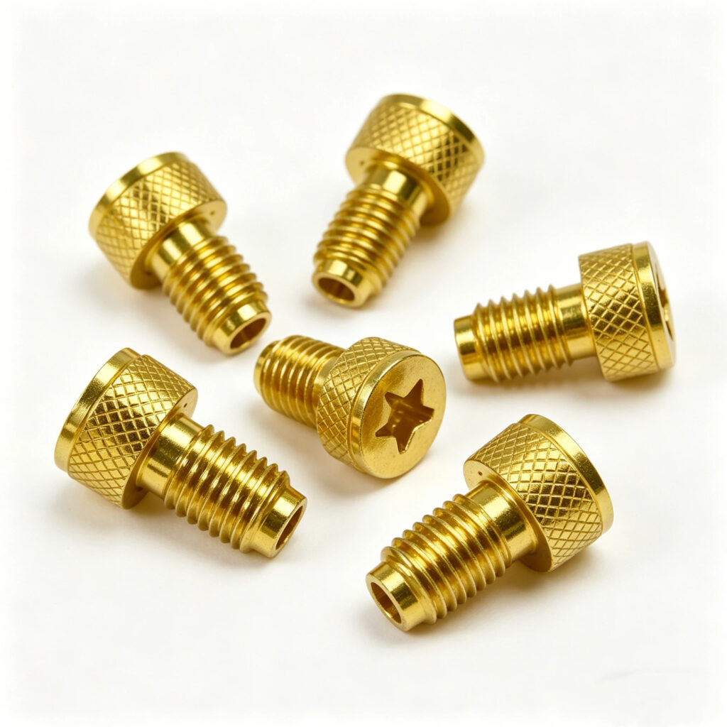 Extremely Premium Polished Brass Knurled Thumb Screw 100pcs Industrial Fasteners for Machinery - CNC Turning Service - cnc...