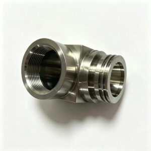 Custom Efficient Engineered Hydraulic Elbow Fitting 3 Thread Size High Pressure Steel Elbow Fitting - CNC Machining Servic...