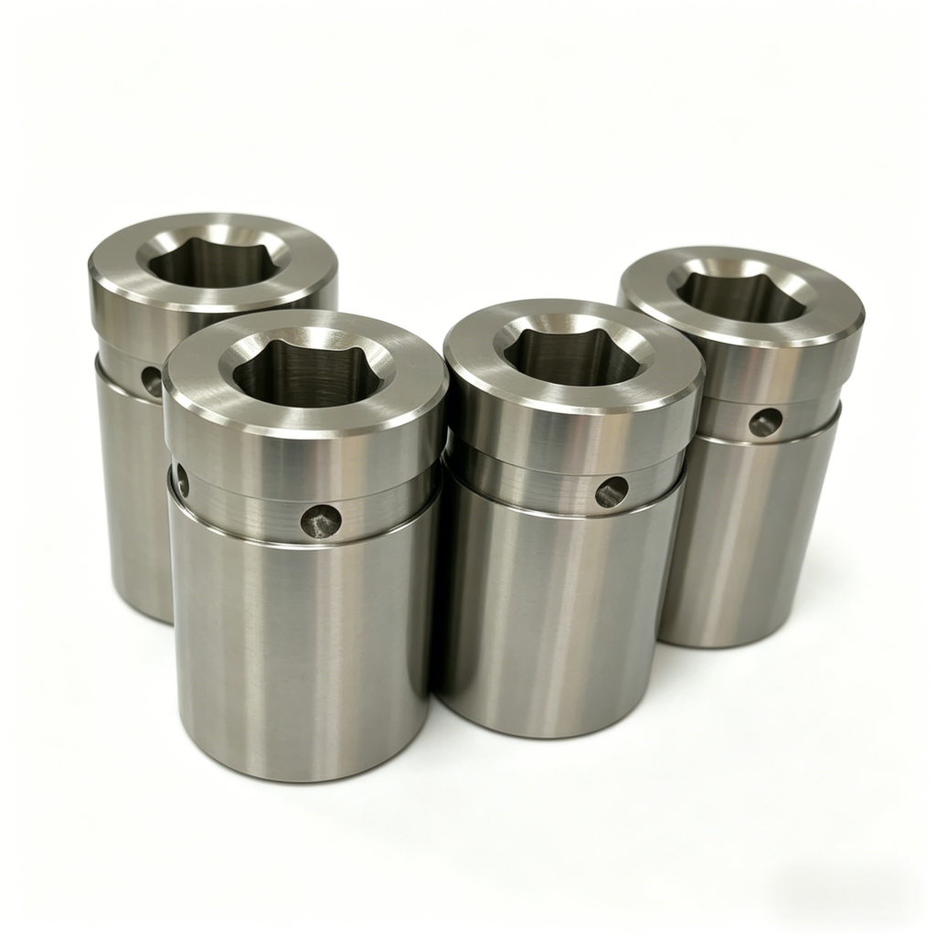 Custom Efficient Set Screw Bushing 2 Piece Design High Strength Steel Bushing for Shaft Locking Applications - CNC Turning...