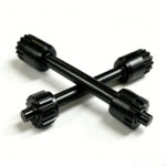 Black Oxide Carb Steel Pinion Shaft 6mm Diameter 25mm Length for Reliable Precision Ground - CNC Turning Service - cncmach...