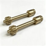 Reliable Sandblasted Brass Gear Shaft 8mm Diameter 100mm Length for RC Car Transmission - CNC Turning Service - cncmachini...