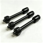 Black Oxide Carb Steel Pinion Shaft 6mm Diameter 25mm Length for Reliable Precision Ground - CNC Turning Service - cncmach...
