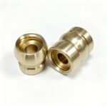 Long Lasting Polished Brass Cap Nut M6 x 12mm Hex Head Height 8mm CNC Turned - CNC Turning Service - cncmachiningmilling.com