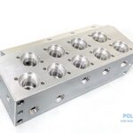 Leak Proof Manifold Block 5000 PSI Rating Reliable 316 Stainless Steel Hydraulic Valve Mounting Interface Pneumatic Contro...