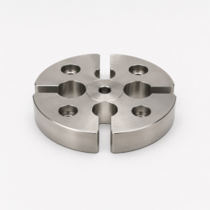 Precision counter flange for industrial feedthrough applications